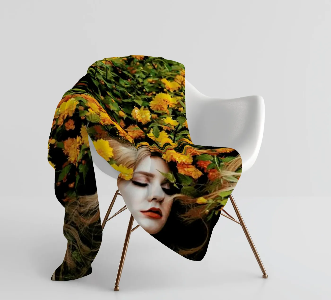 Yellow fleecedeken van Jovana Rikalo