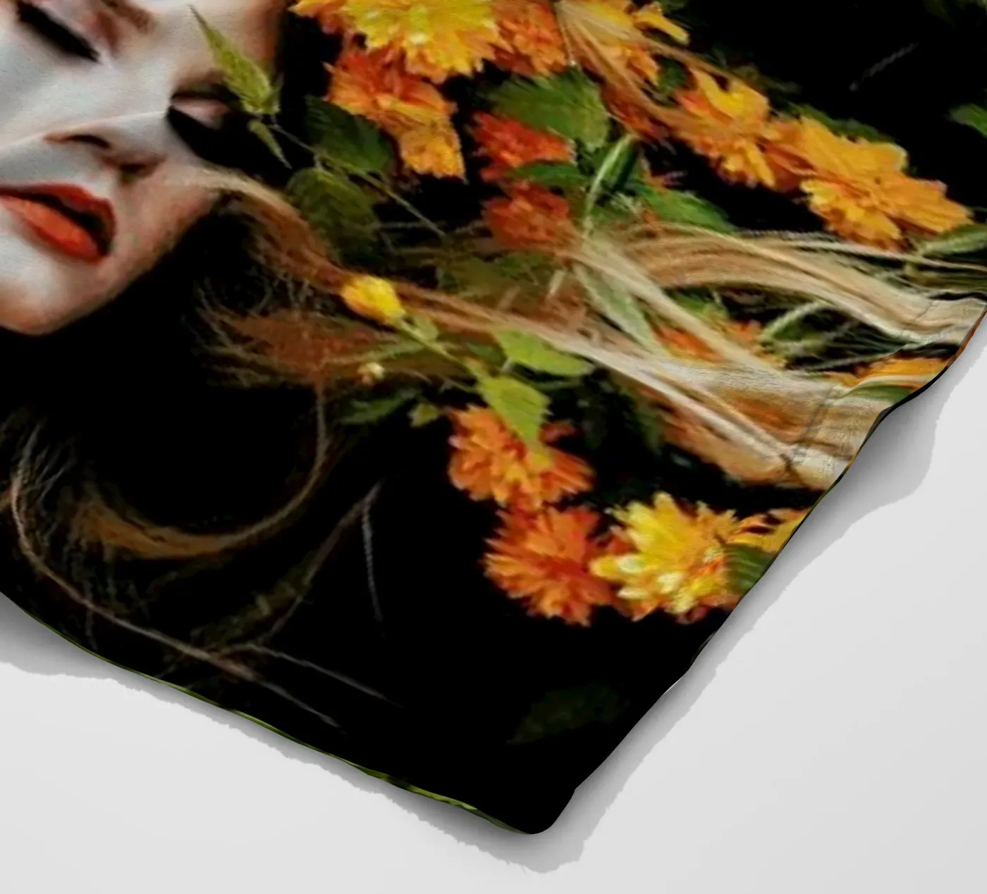 Yellow Fleecedecke von Jovana Rikalo
