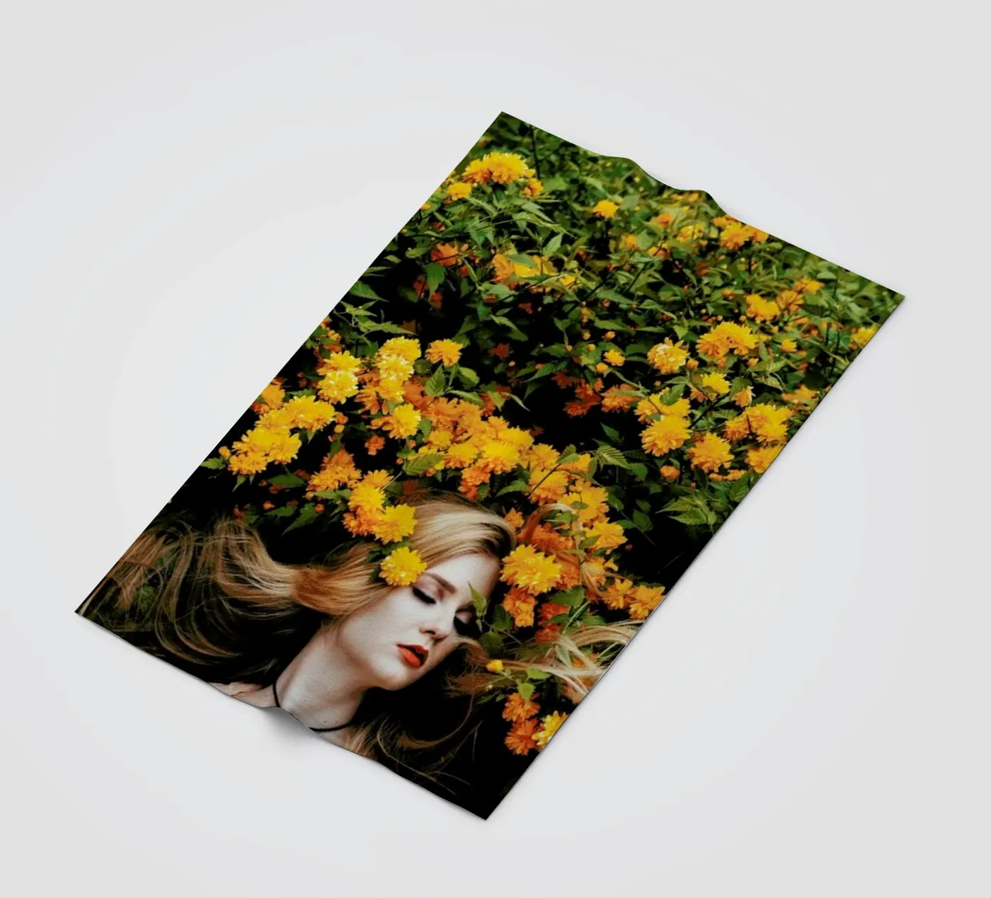 Yellow fleecedeken van Jovana Rikalo