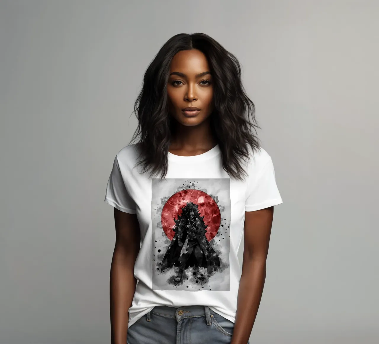 Acnologia women's fitted t-shirt by Neonartstudio