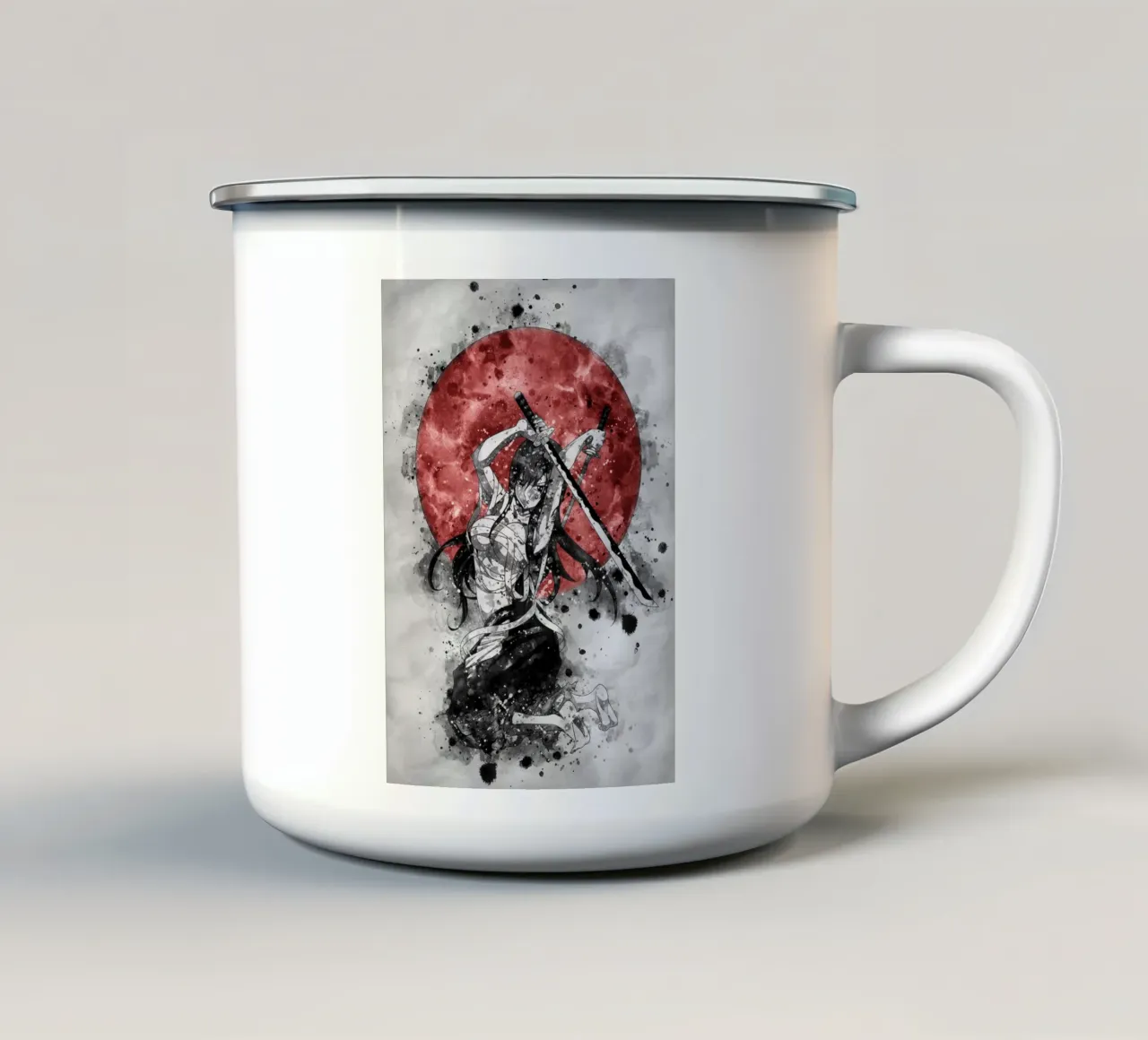 Erza Scarlet tazza in smalto da Neonartstudio