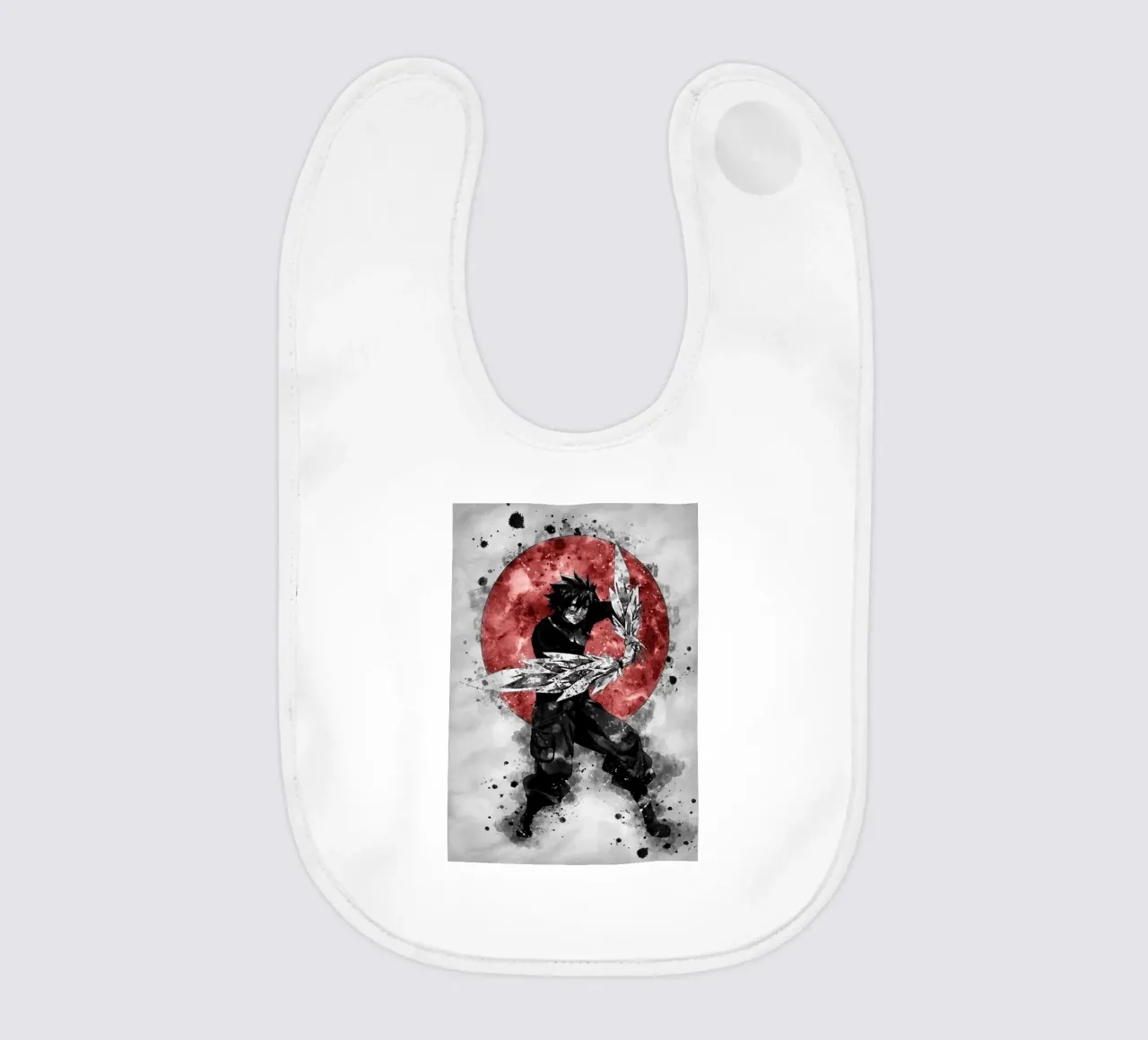 Gray Fullbuster baby bib by Neonartstudio