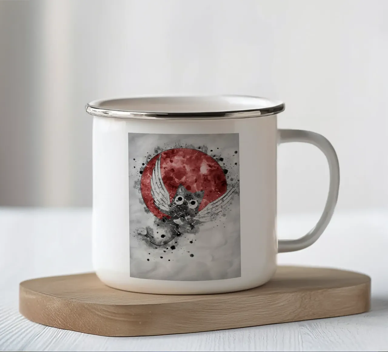Happy tazza in smalto da Neonartstudio
