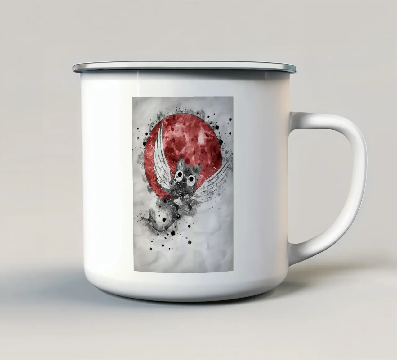 Happy tazza in smalto da Neonartstudio