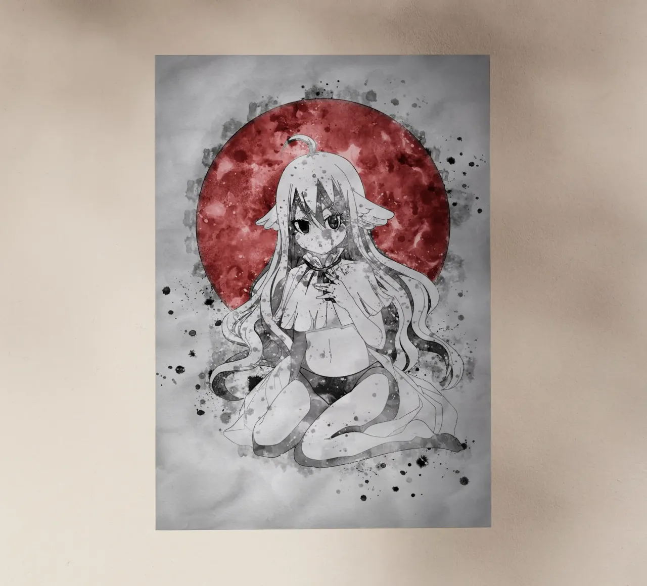 Mavis Vermillion pellicola backlit da Neonartstudio