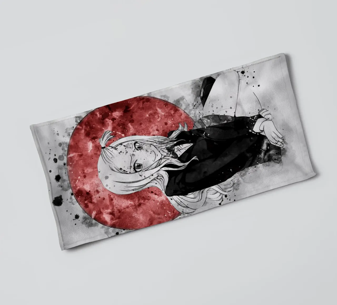 Mirajane Strauss towel by Neonartstudio
