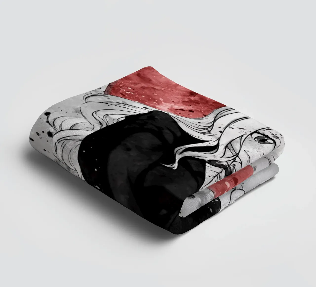 Mirajane Strauss towel by Neonartstudio