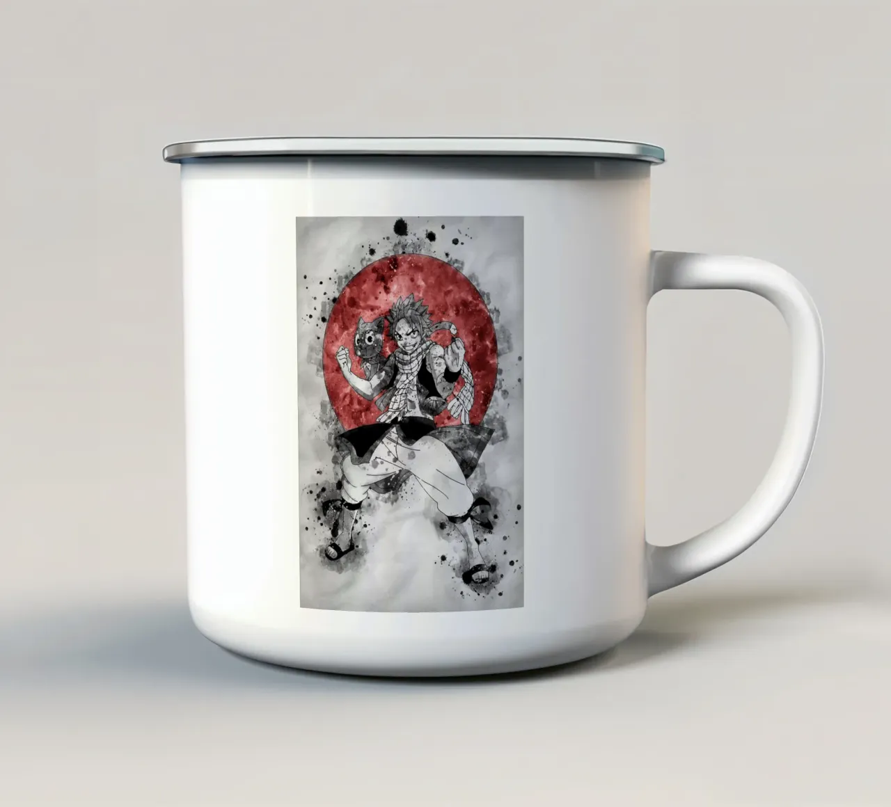 Natsu Dragneel 3 mug en émail de Neonartstudio