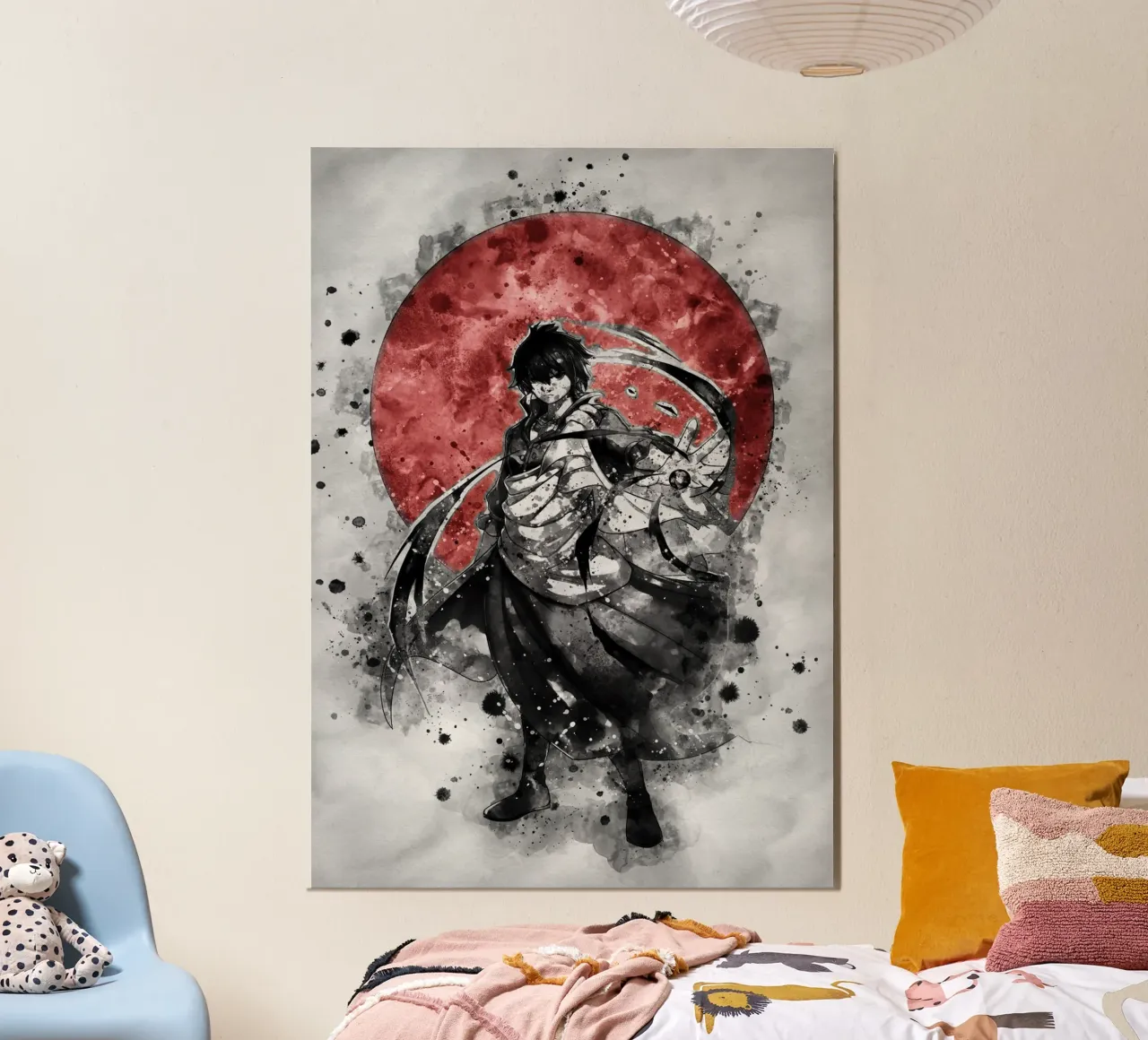 Zeref Dragneel poster con telaio in plastica da Neonartstudio