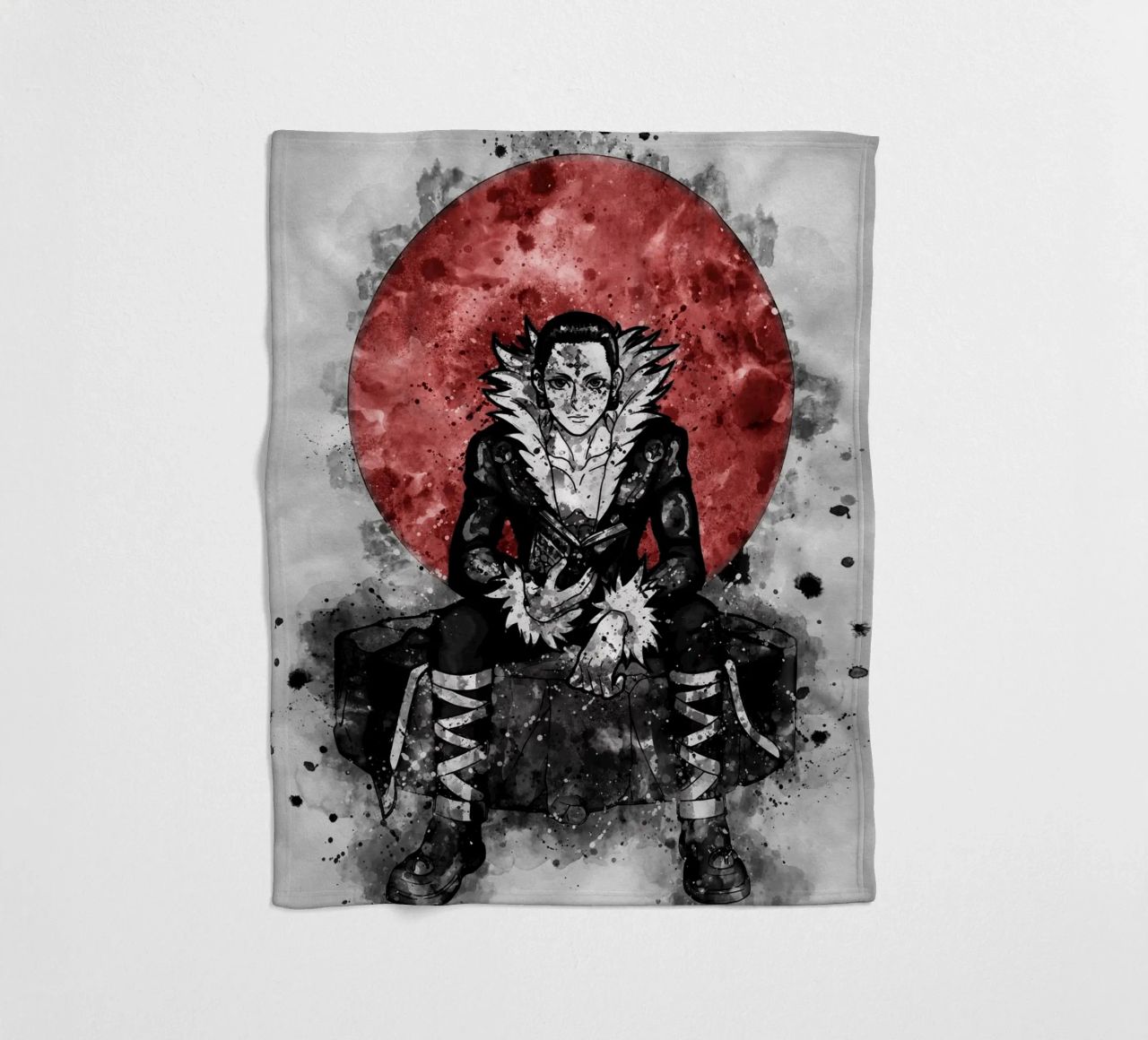Chrollo Lucilfer coperta in pile da Neonartstudio