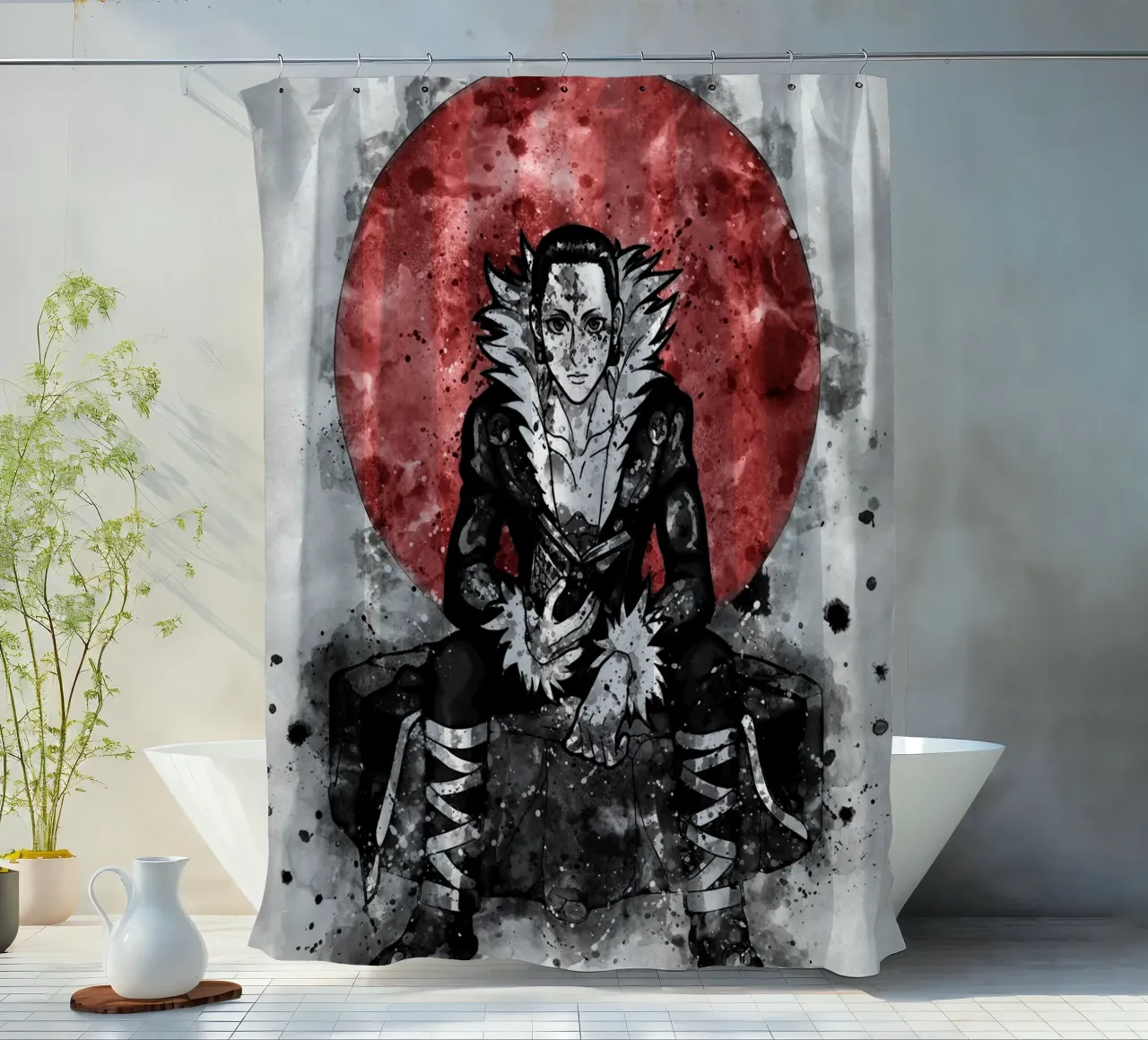 Chrollo Lucilfer tenda da doccia da Neonartstudio