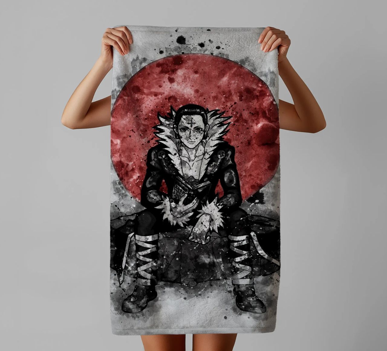 Chrollo Lucilfer asciugamano da bagno da Neonartstudio