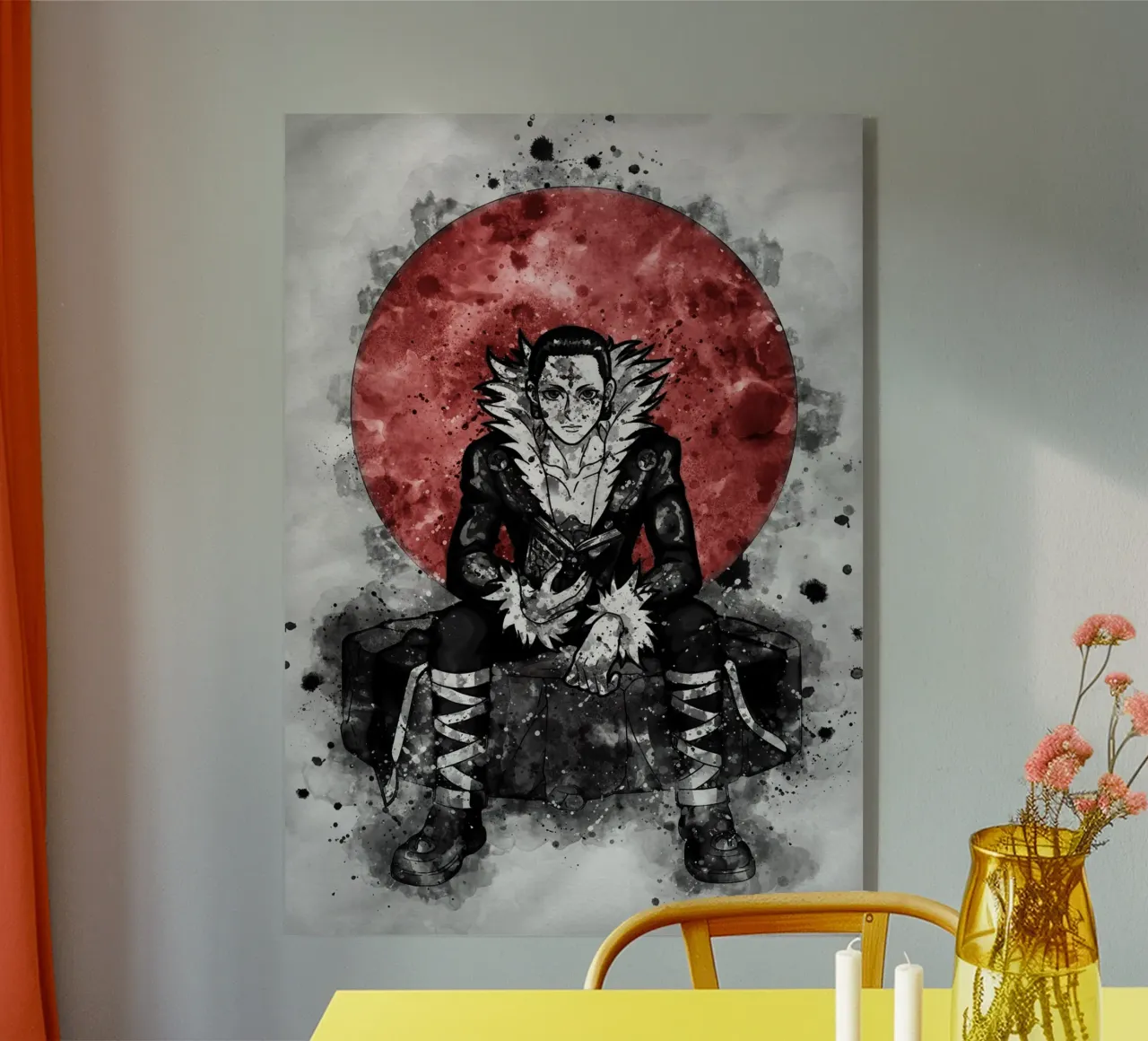 Chrollo Lucilfer acrylic glass by Neonartstudio