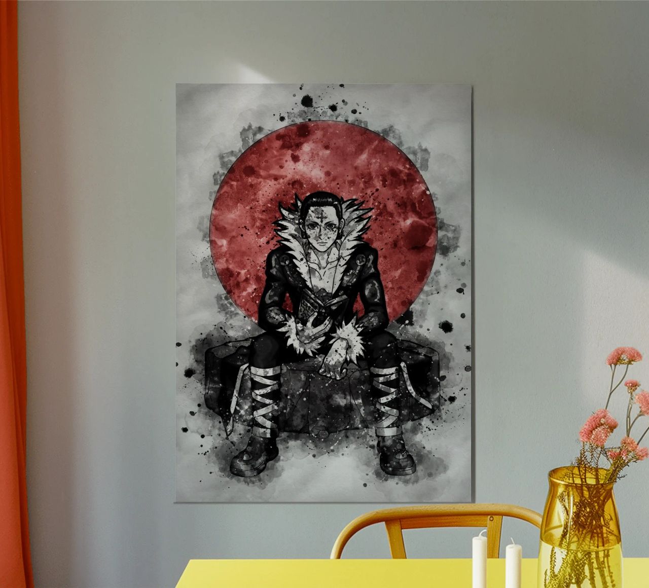 Chrollo Lucilfer alluminio dibond da Neonartstudio