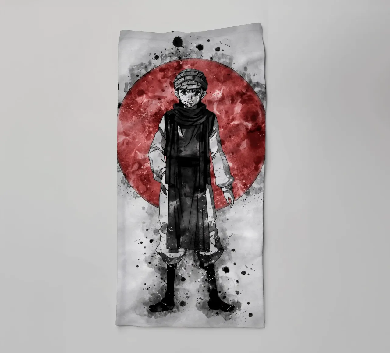 Ging Freecss badhanddoek van Neonartstudio