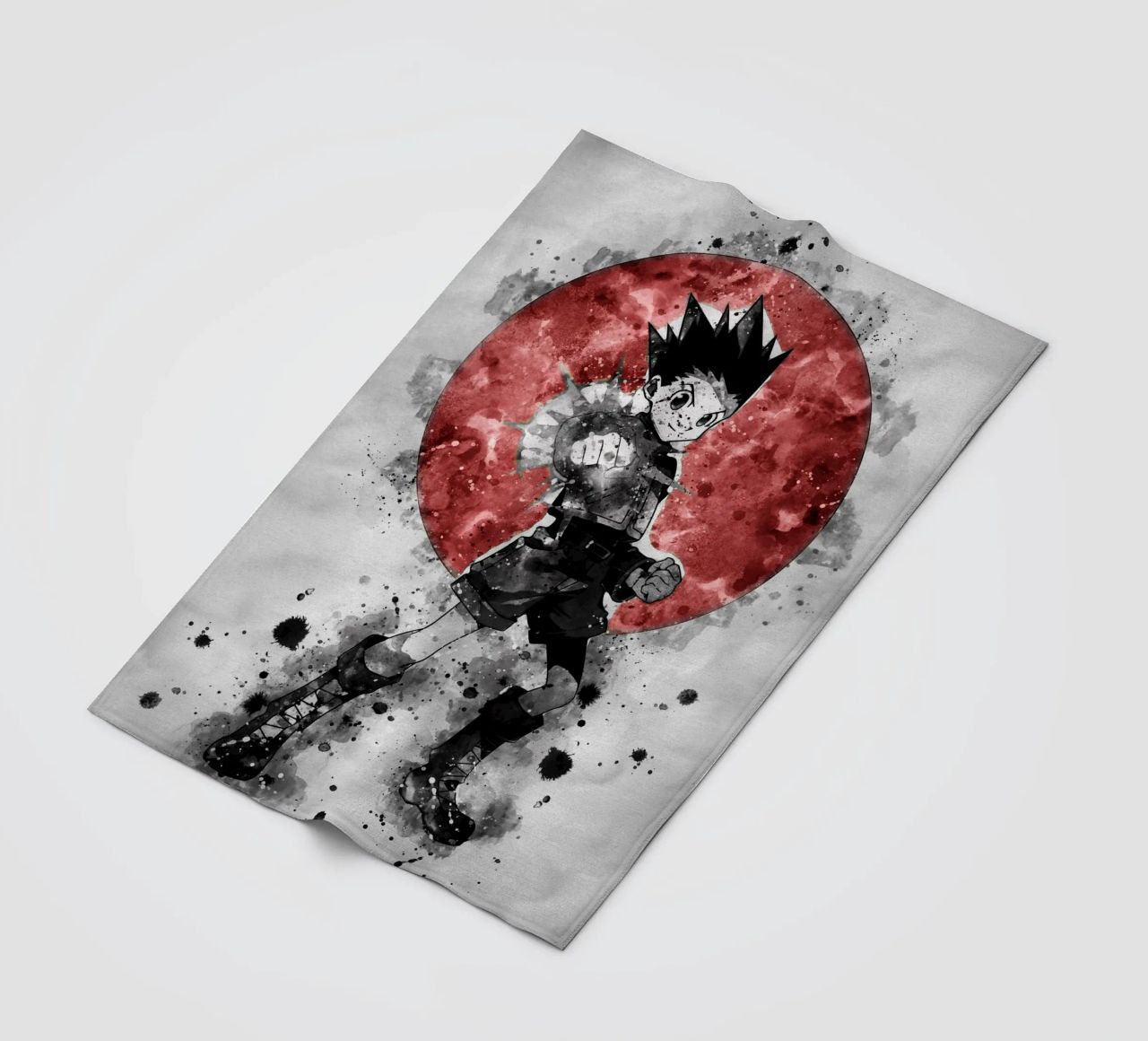 Gon Freecss Fleecedecke von Neonartstudio