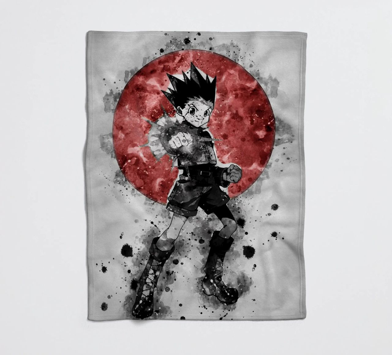 Gon Freecss Fleecedecke von Neonartstudio