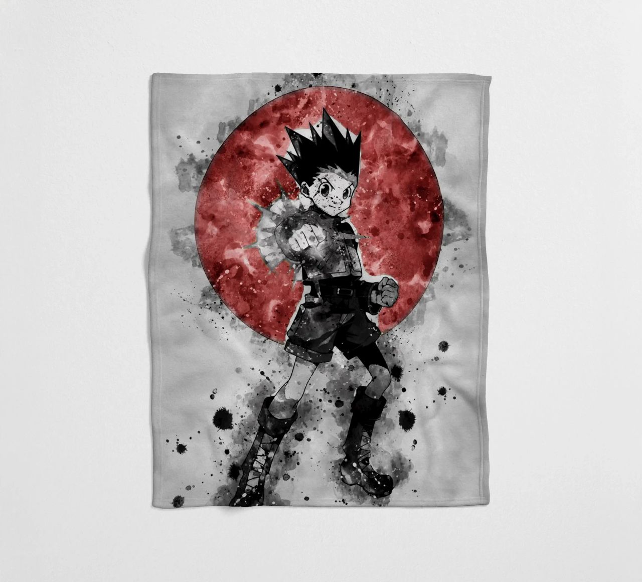 Gon Freecss Fleecedecke von Neonartstudio