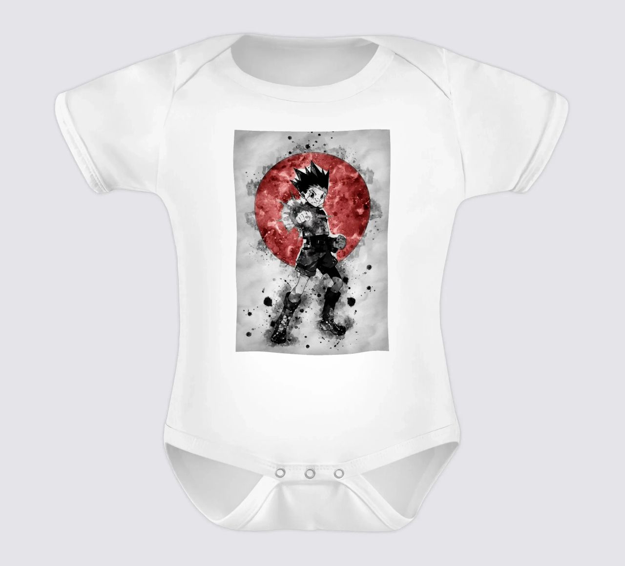Gon Freecss Kurzarm Babybody von Neonartstudio