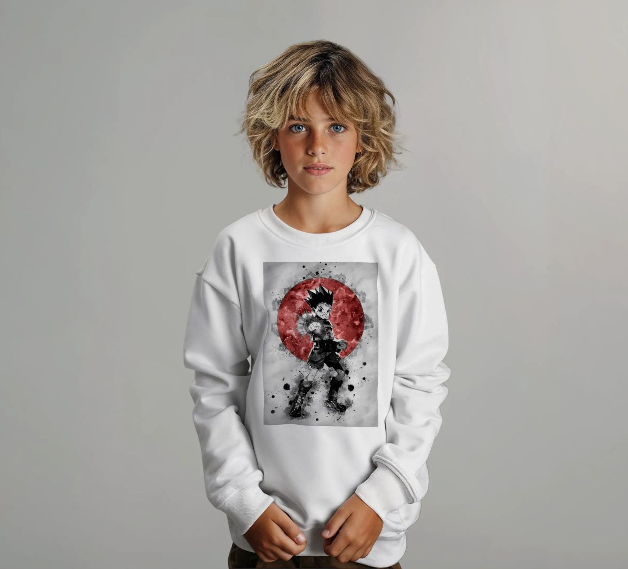 Gon Freecss felpa bambino da Neonartstudio
