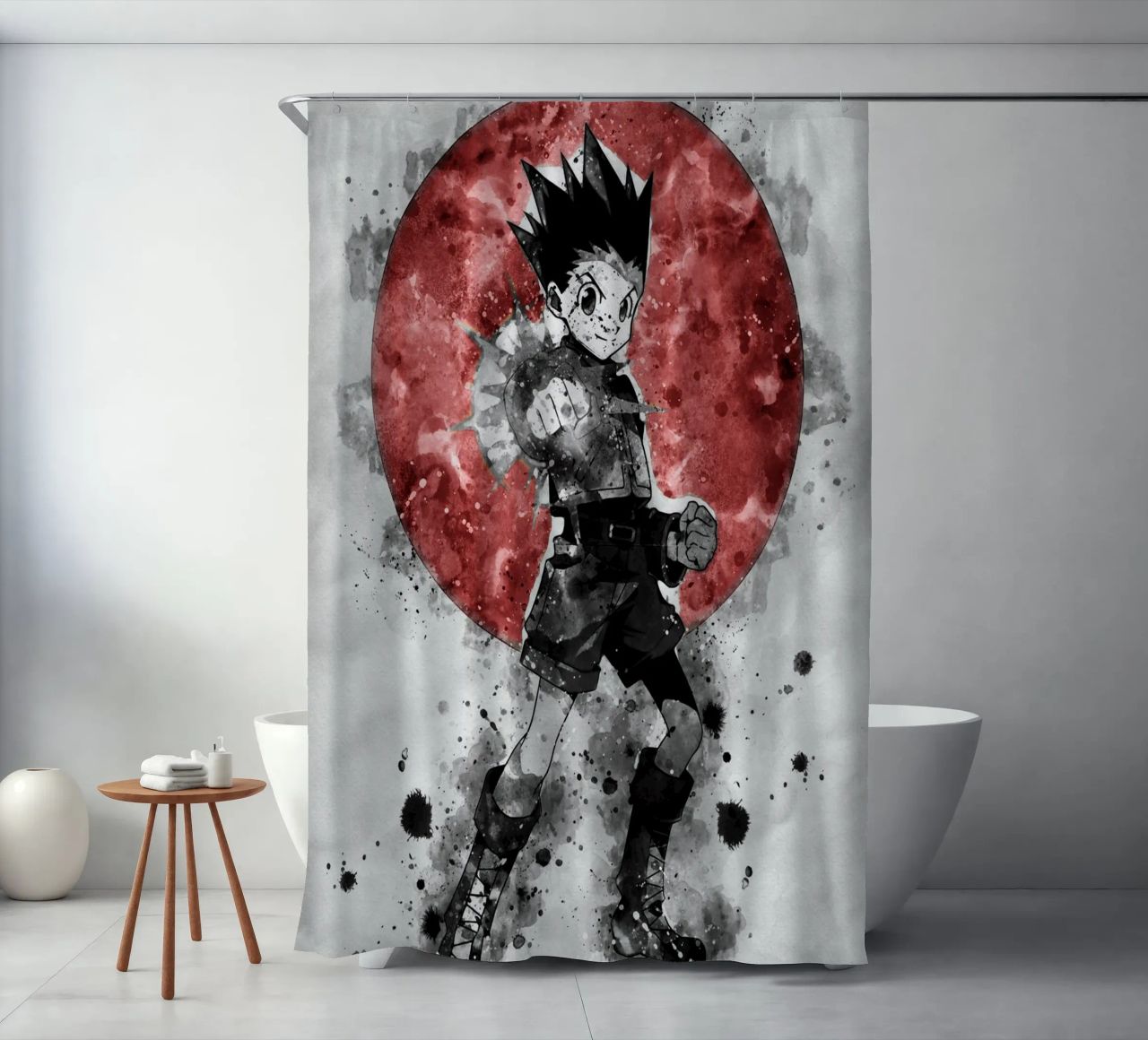 Gon Freecss Duschvorhang von Neonartstudio