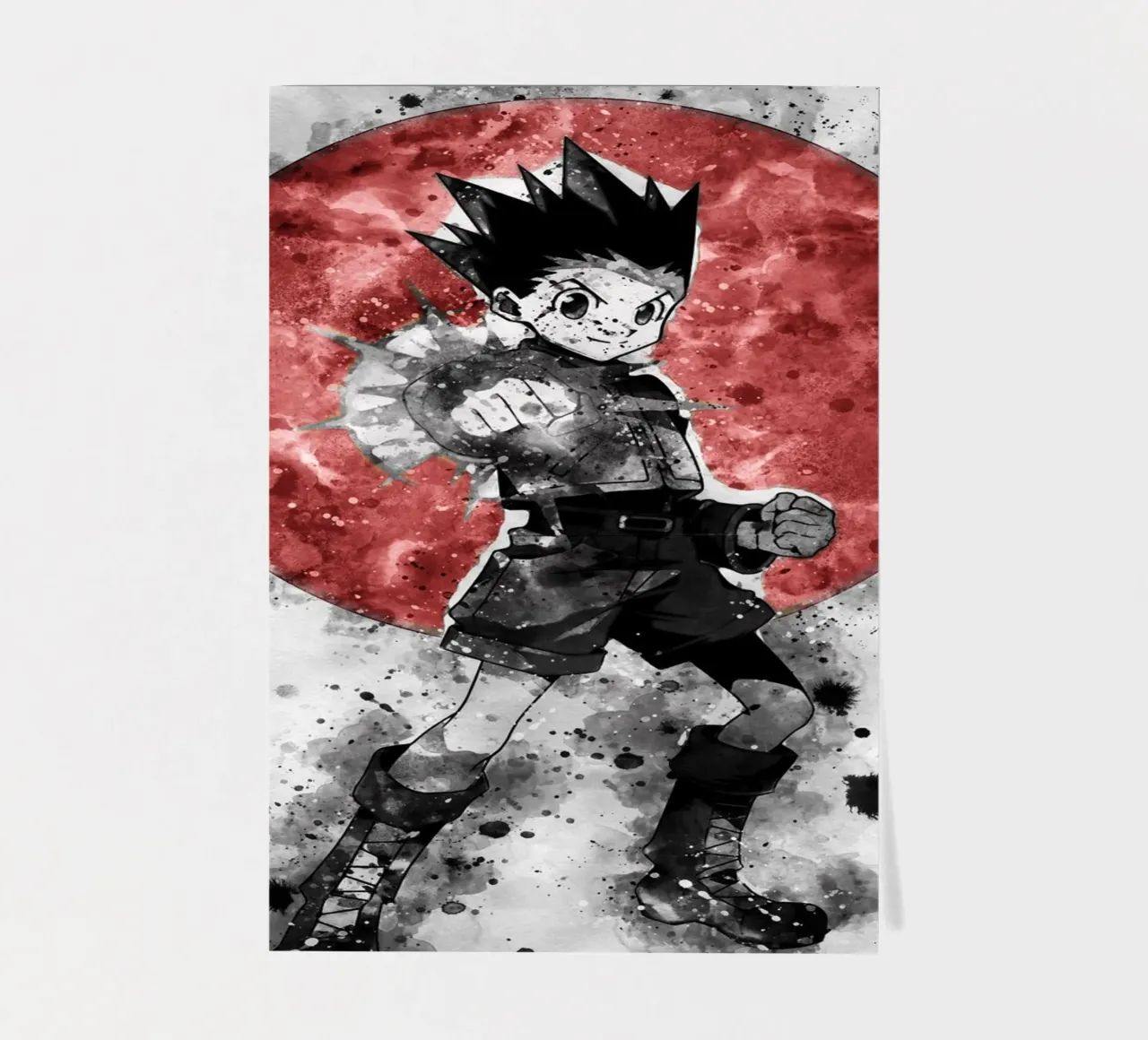 Gon Freecss foglio adesivo da Neonartstudio