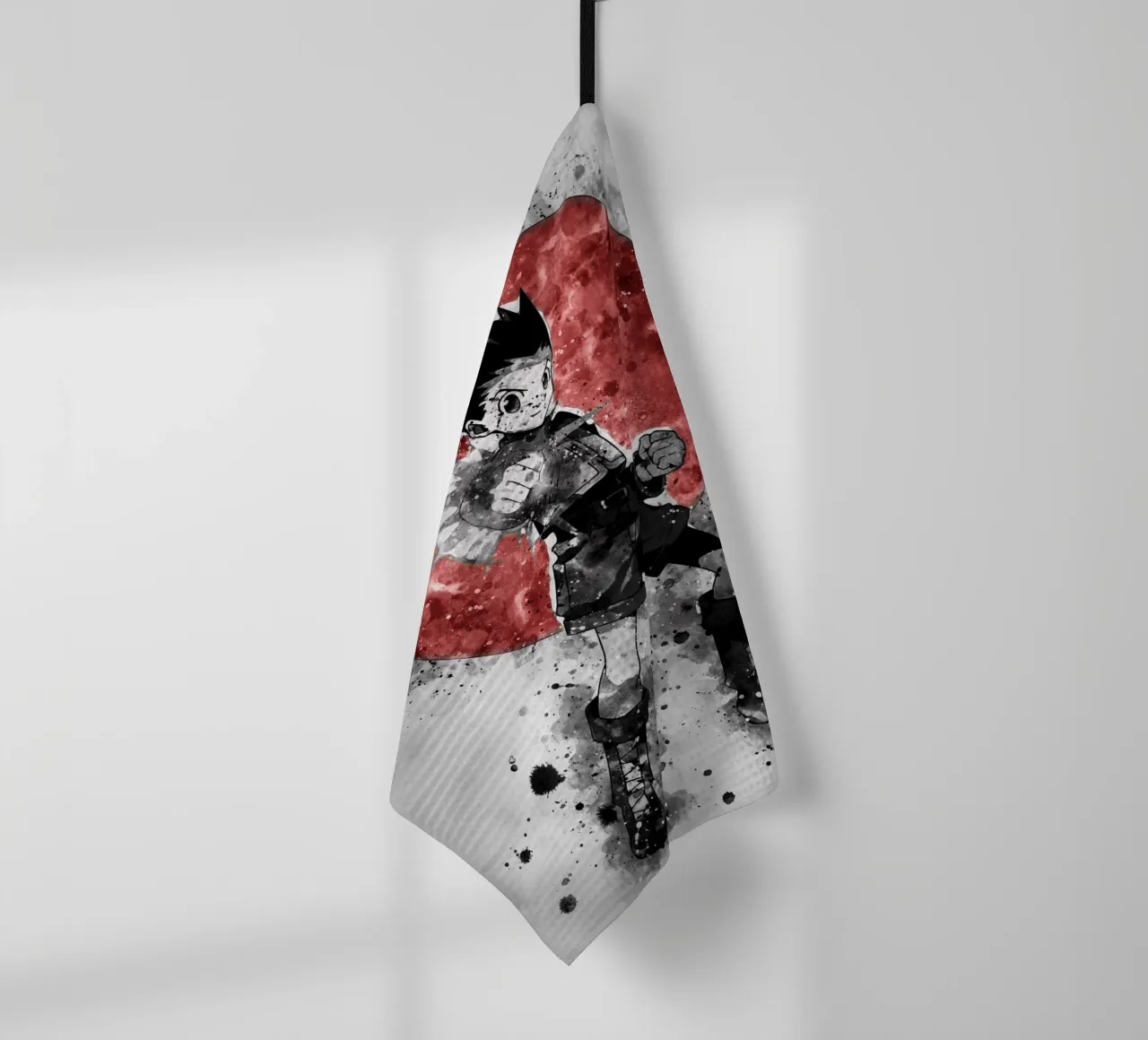 Gon Freecss tea towel by Neonartstudio