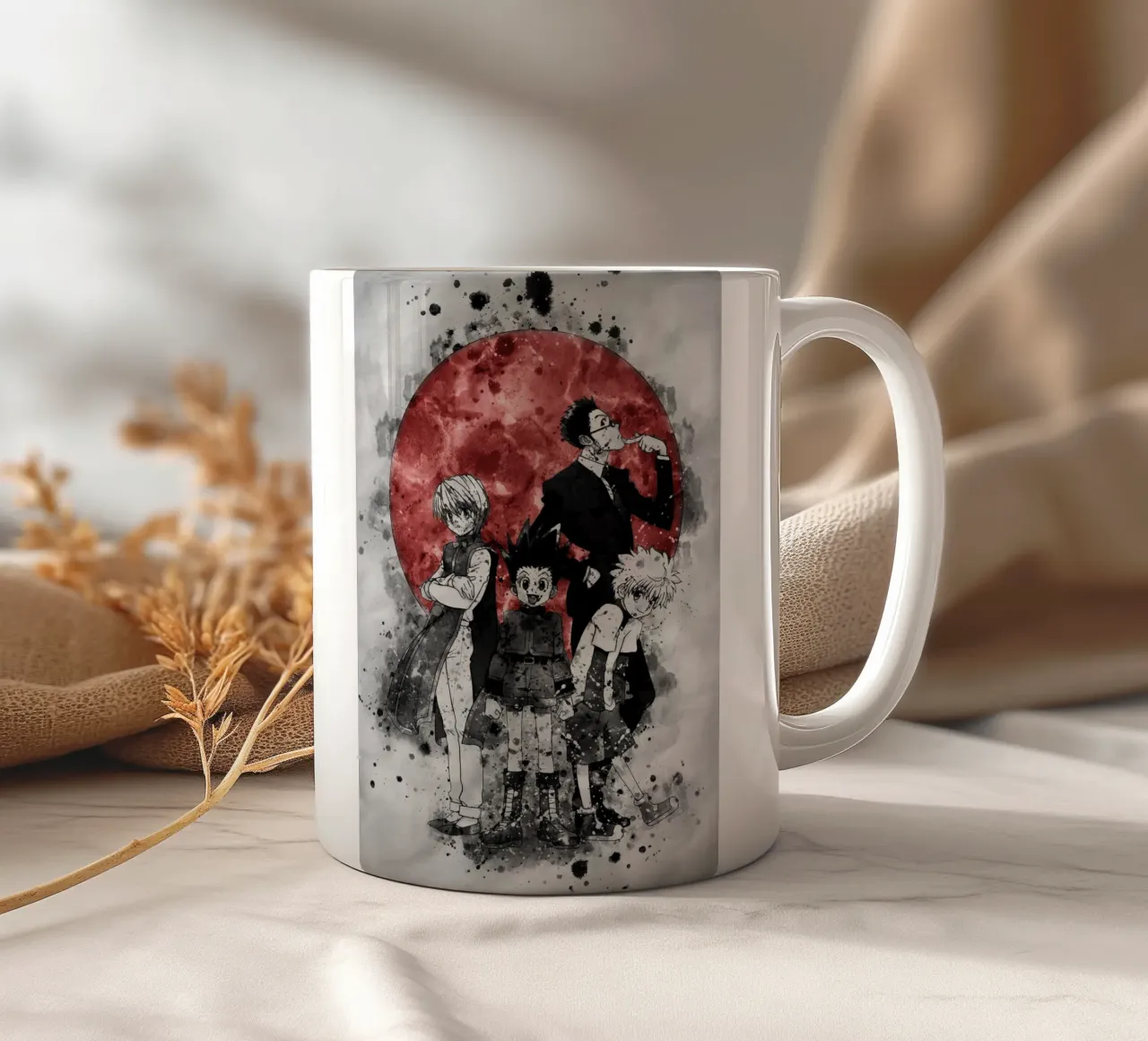 hunter x hunter tazza in ceramica da Neonartstudio