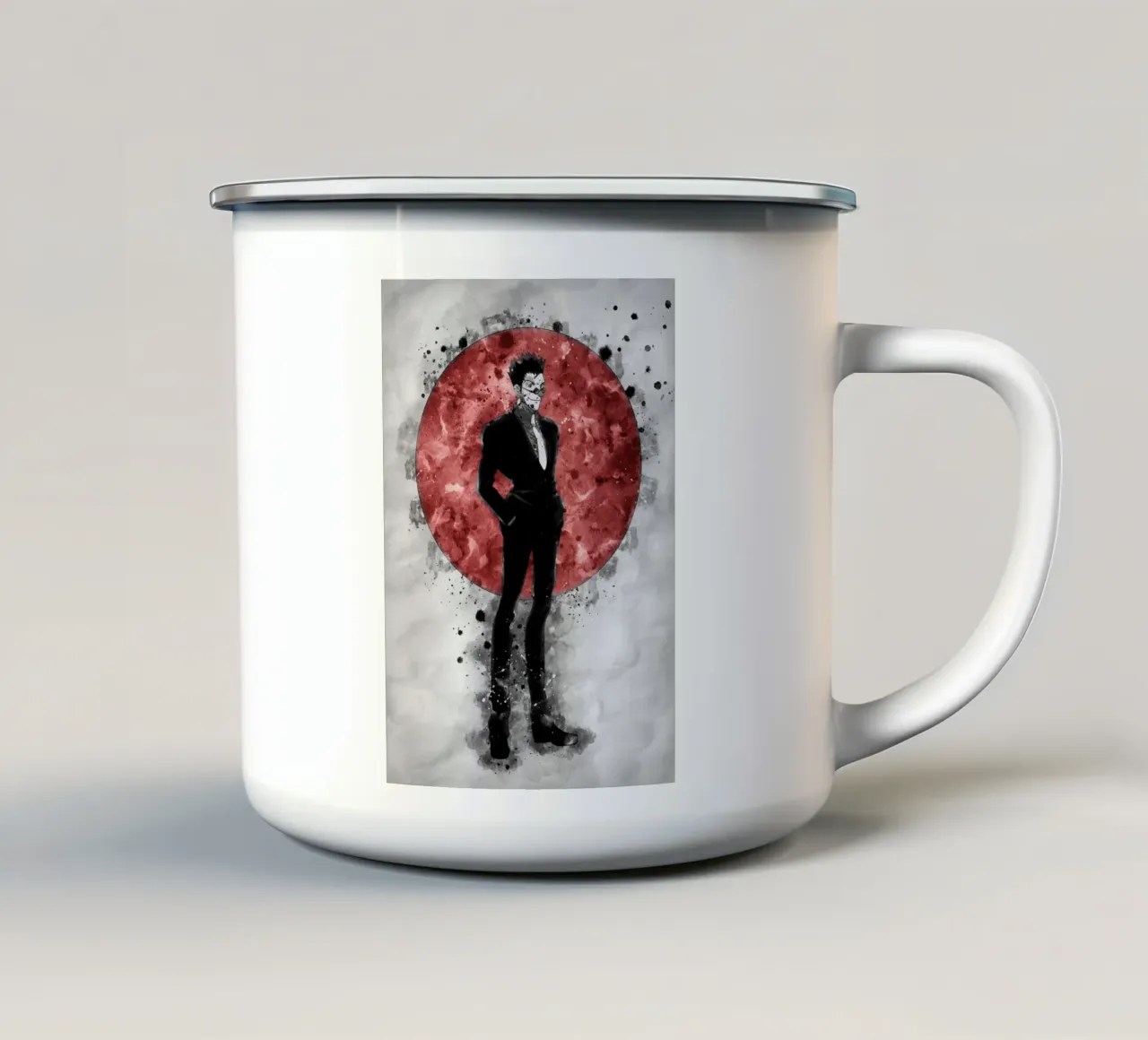 Leorio Paradinight tazza in smalto da Neonartstudio