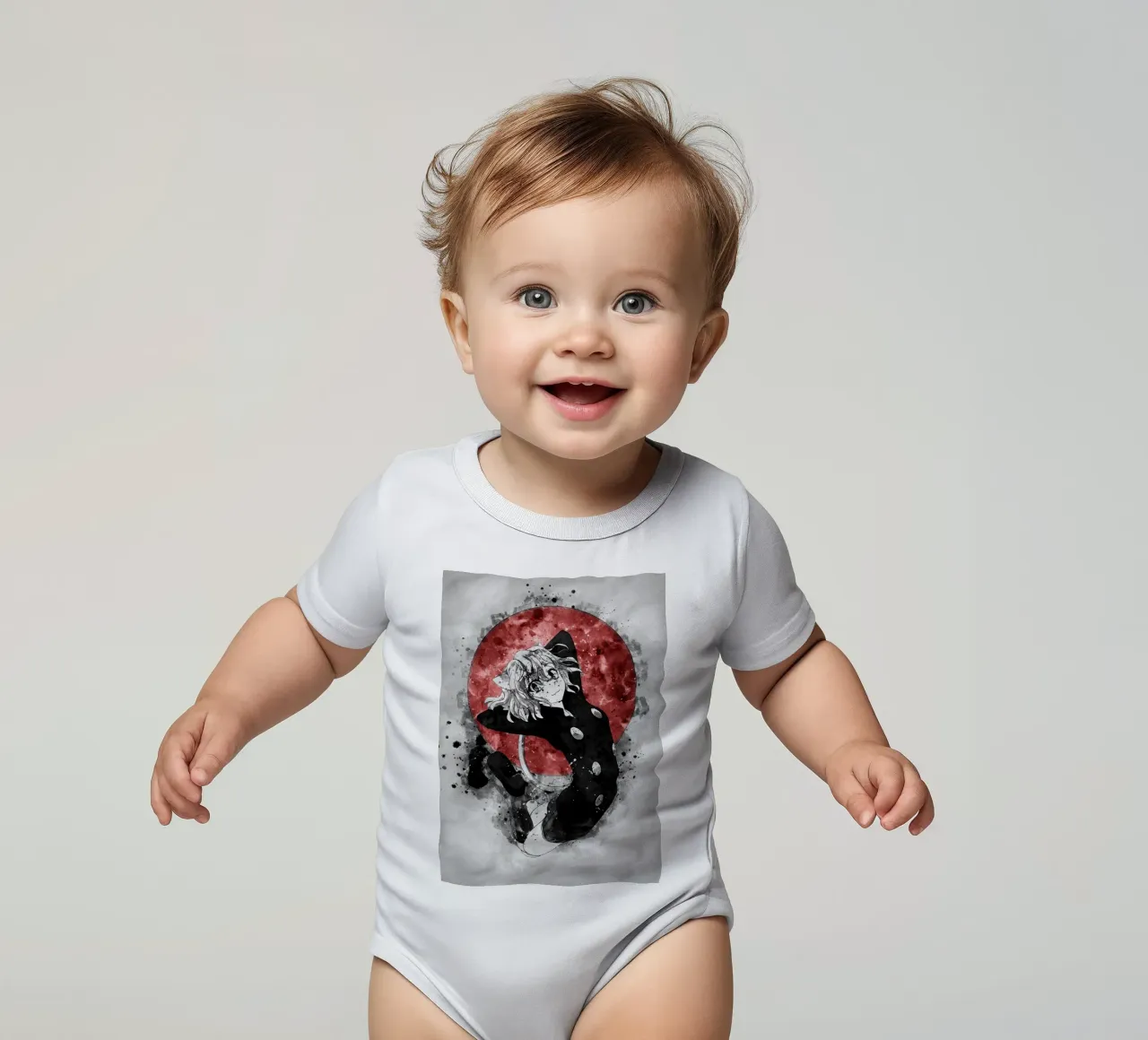 Neferpitou body neonato maniche corte da Neonartstudio