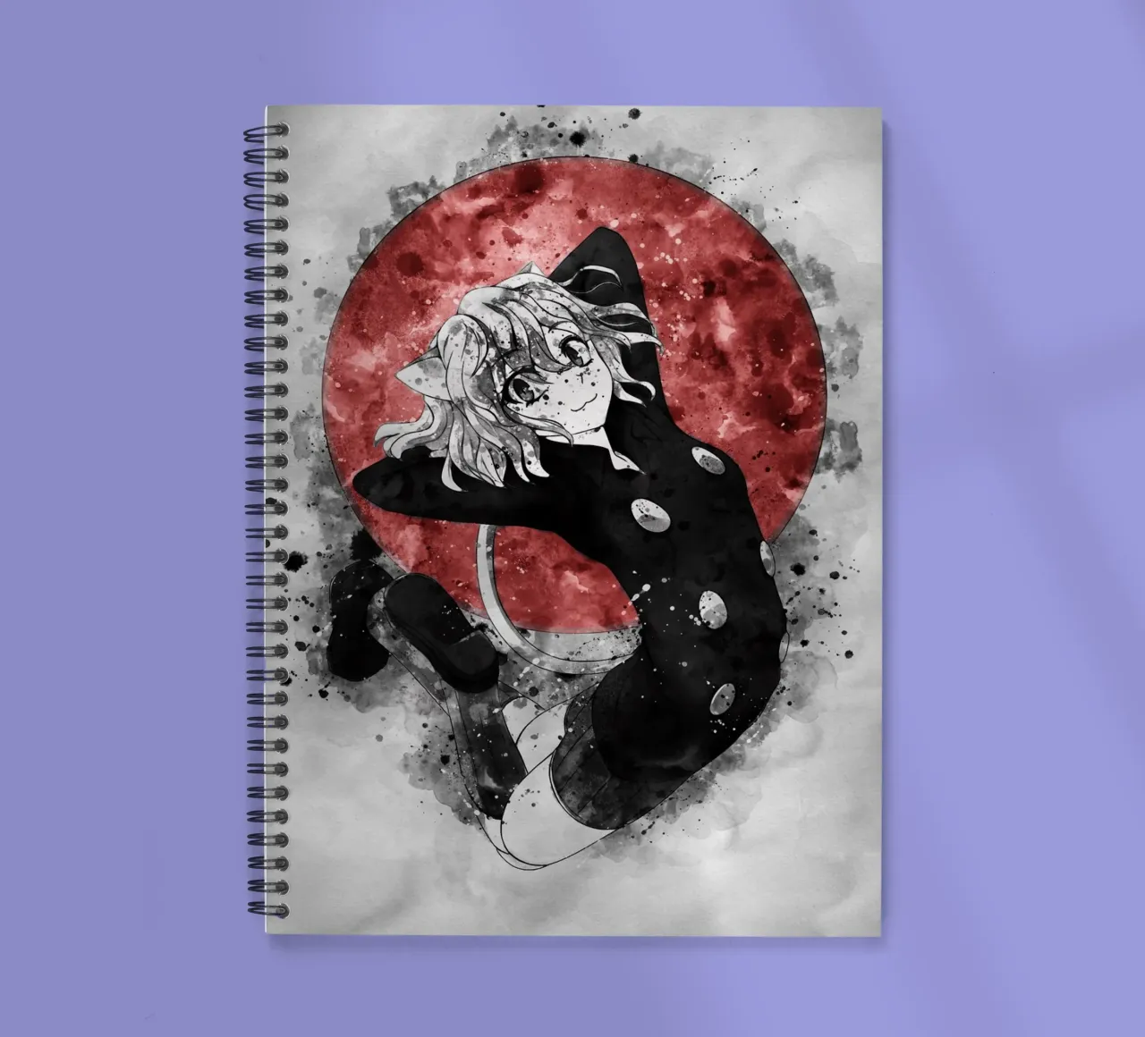 Neferpitou spiral notebook by Neonartstudio