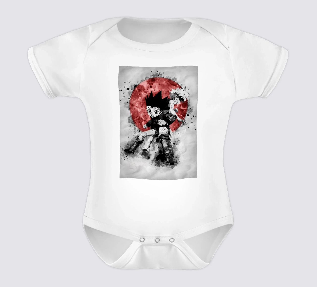 Zoldyck Killua & Gon Freecss body neonato maniche corte da Neonartstudio