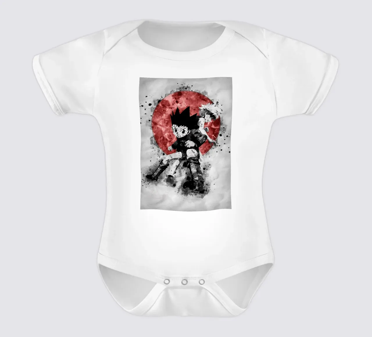 Zoldyck Killua & Gon Freecss body neonato maniche corte da Neonartstudio
