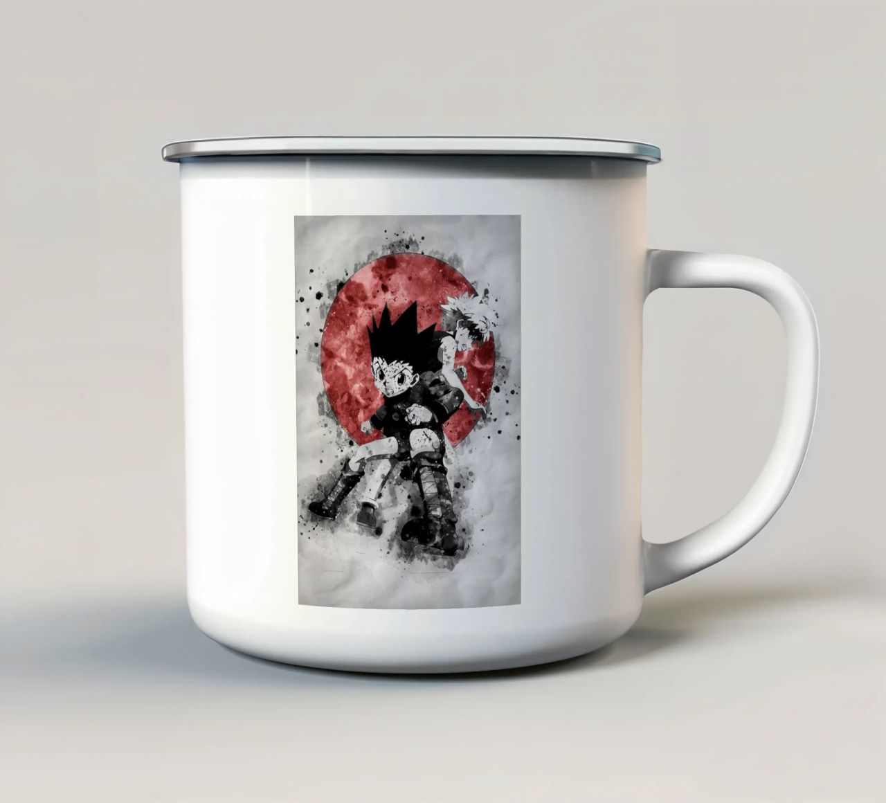 Zoldyck Killua & Gon Freecss tazza in smalto da Neonartstudio
