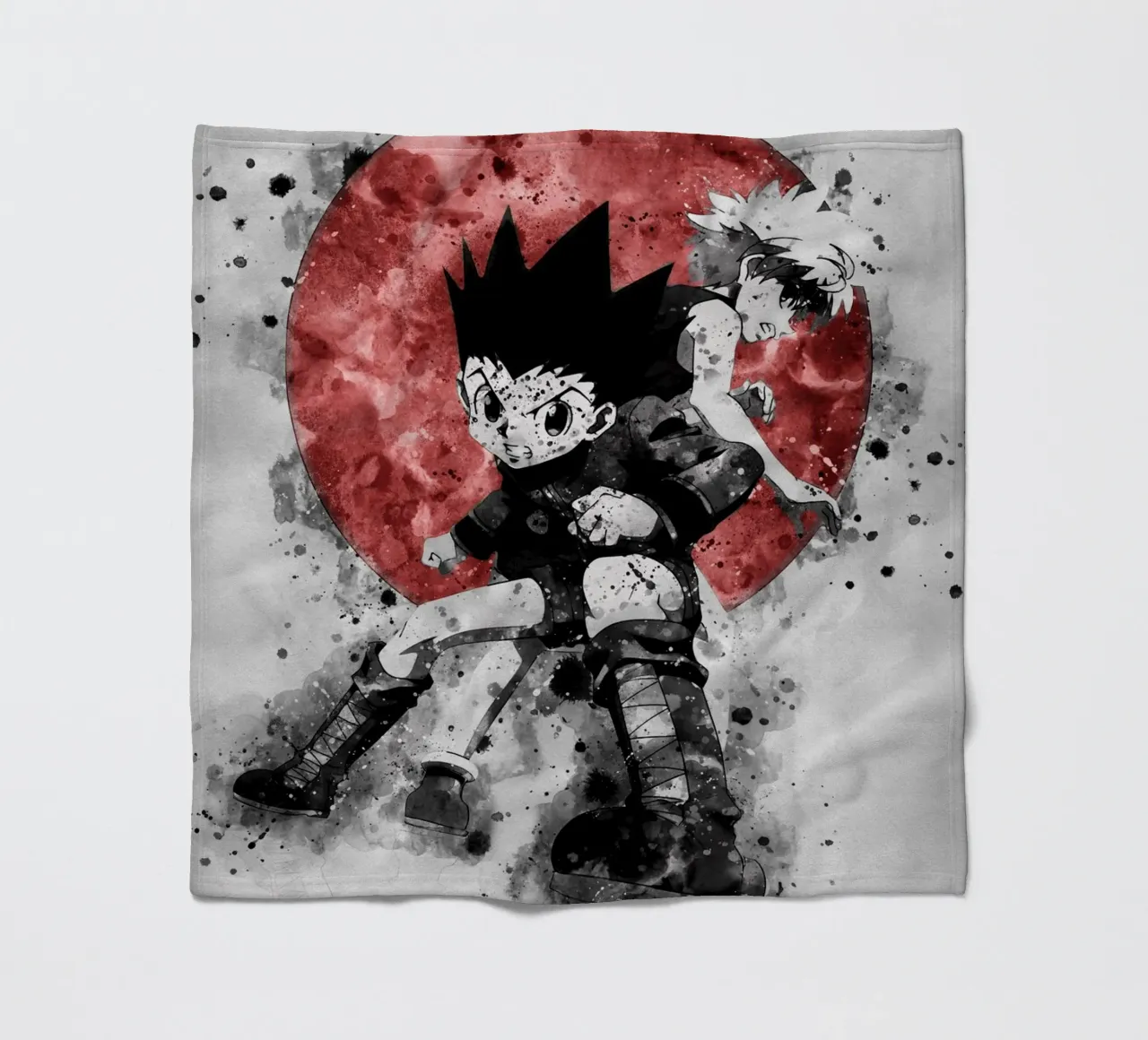 Zoldyck Killua & Gon Freecss manta de franela de Neonartstudio
