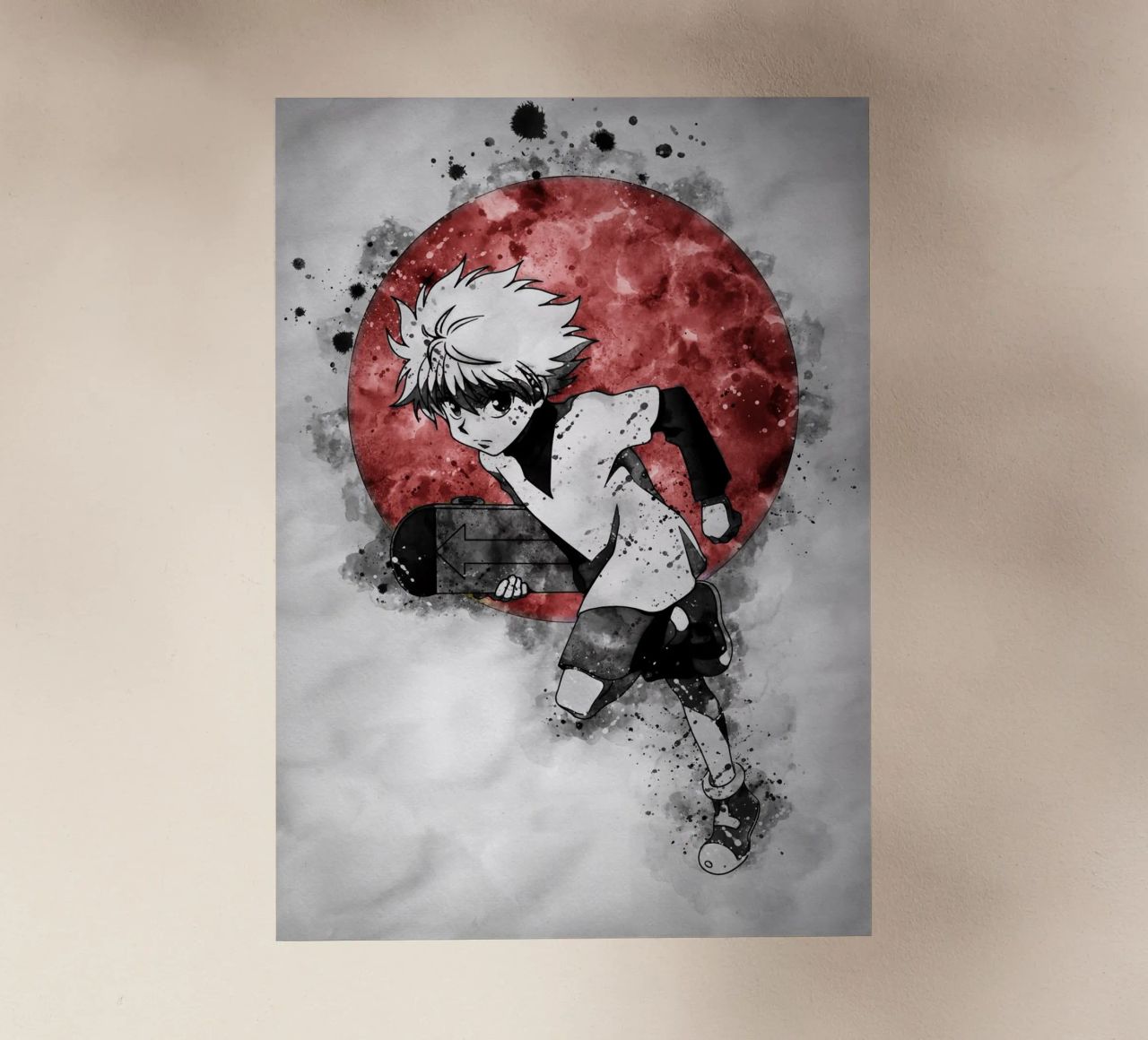 Zoldyck Killua 1 pellicola backlit da Neonartstudio