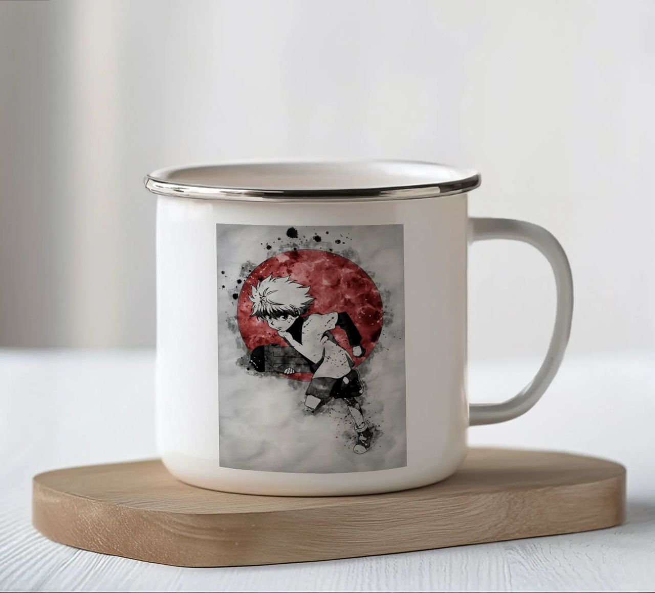 Zoldyck Killua 1 tazza in smalto da Neonartstudio