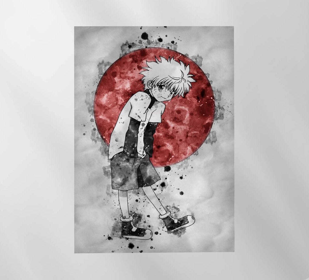 Zoldyck Killua pellicola backlit da Neonartstudio