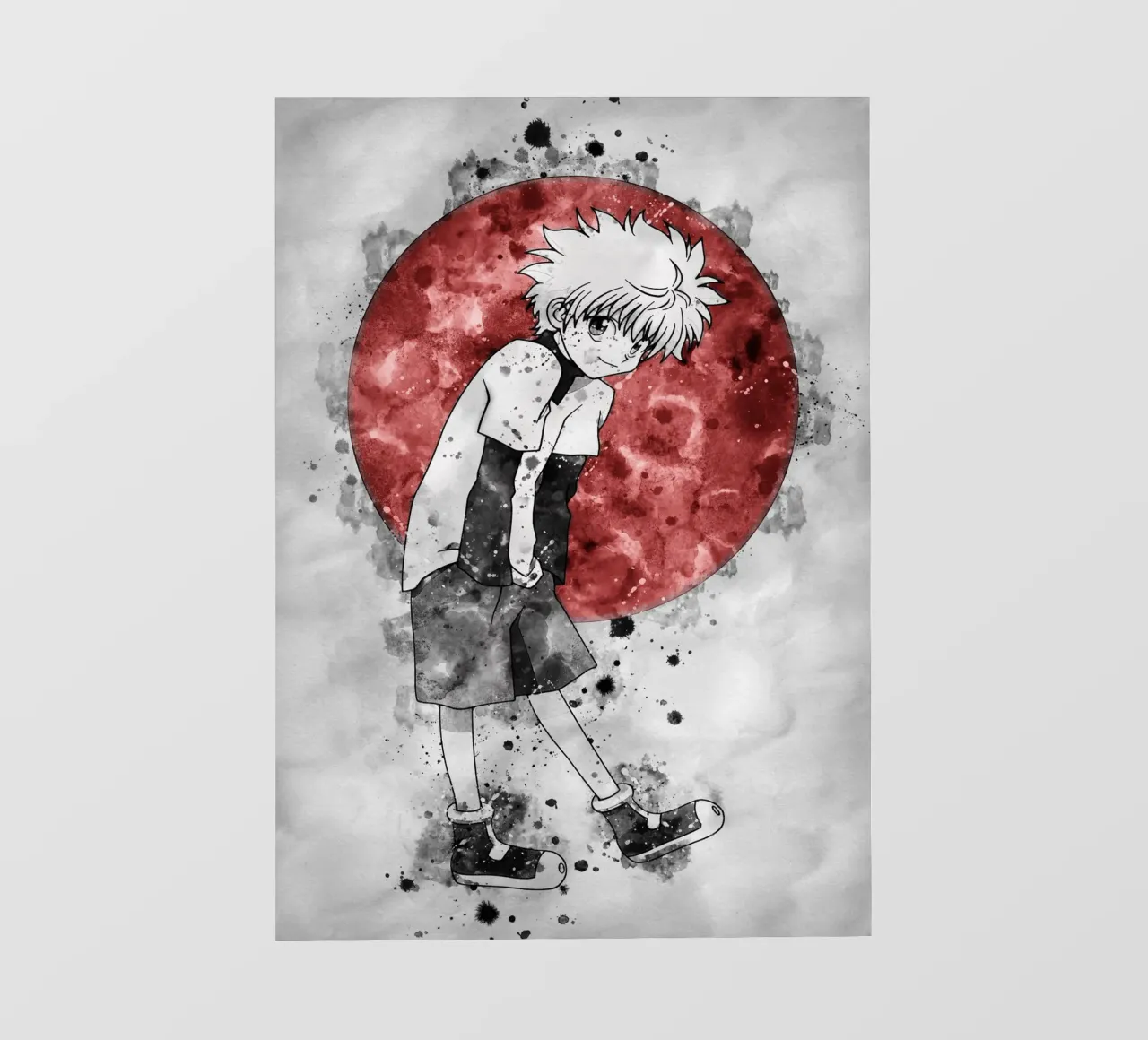 Zoldyck Killua pellicola backlit da Neonartstudio