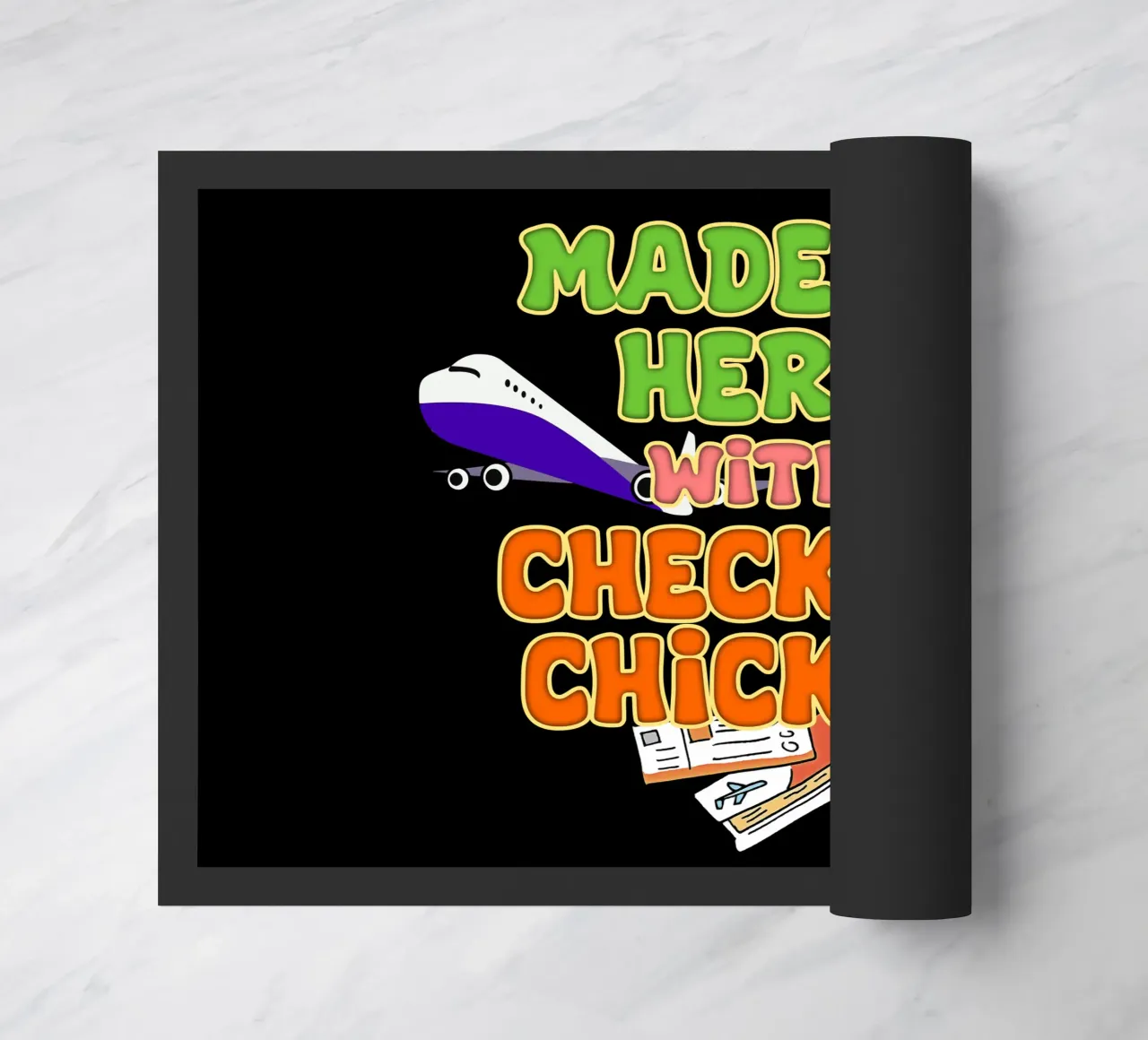 Arrivati qui con Check-In Chicken Trend Traveler zerbino da sillyindustries