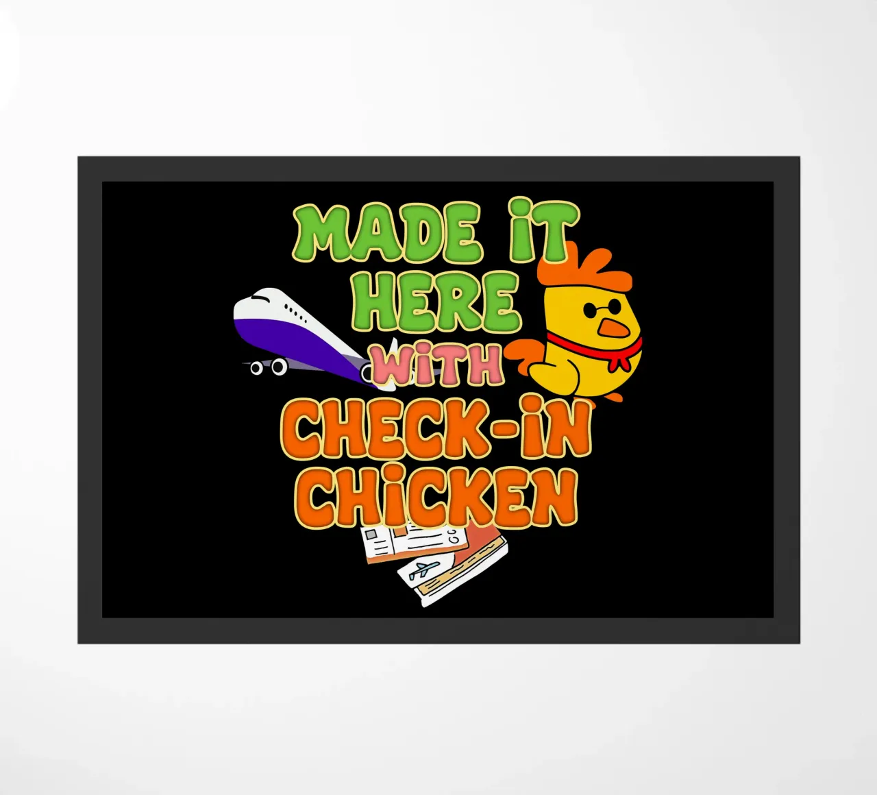 Arrivati qui con Check-In Chicken Trend Traveler zerbino da sillyindustries