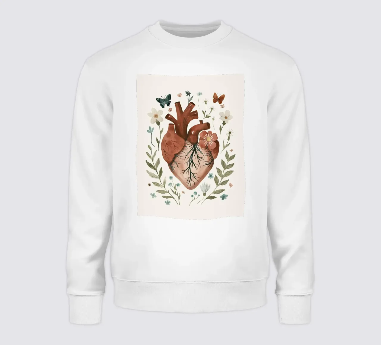 Cuore in fiore felpa da DaarbyN