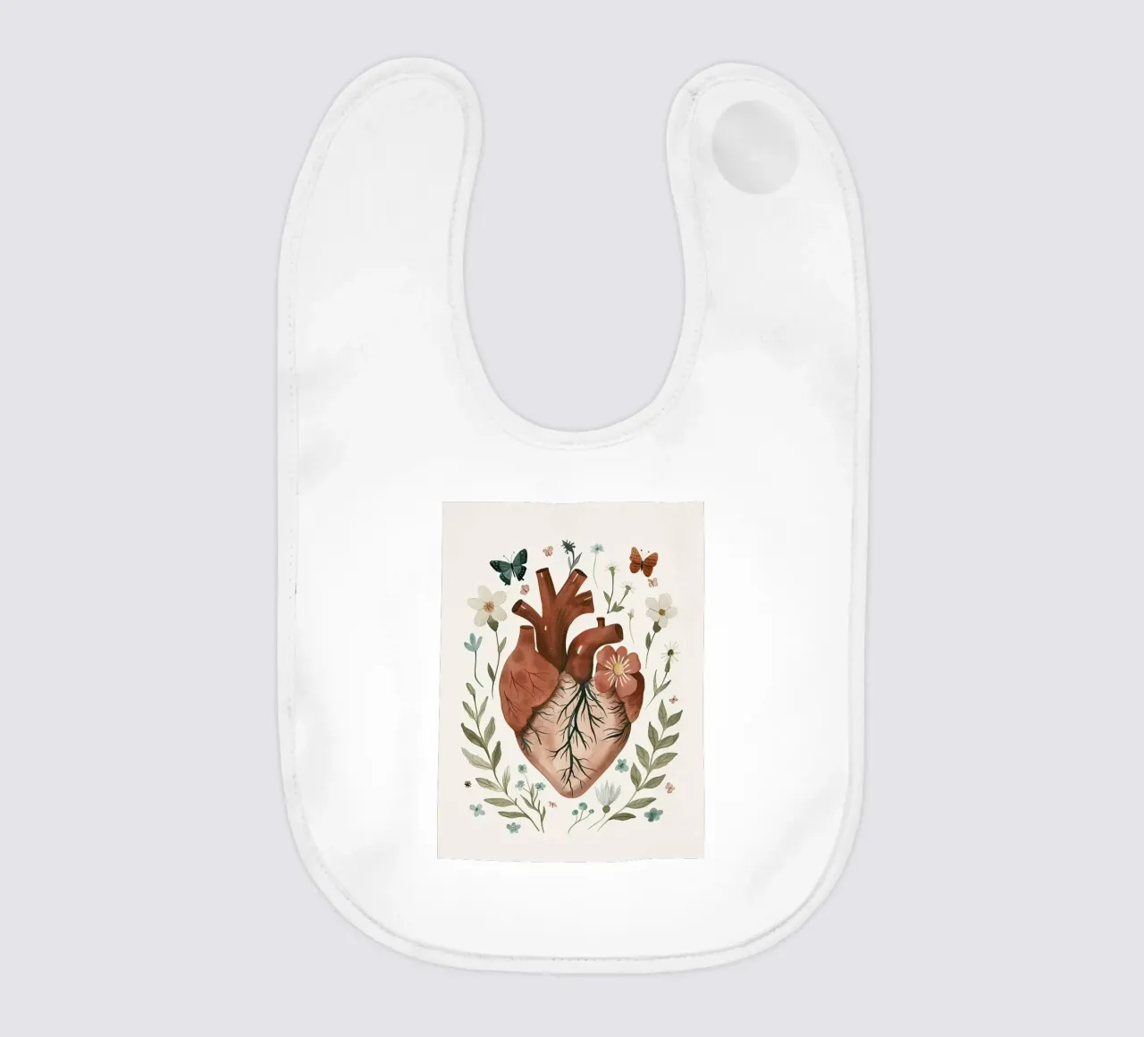 Cuore in fiore bavaglino da DaarbyN