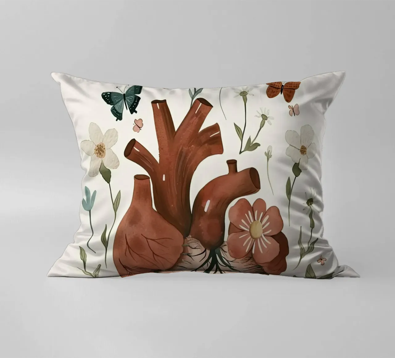 Cuore in fiore cuscino da DaarbyN