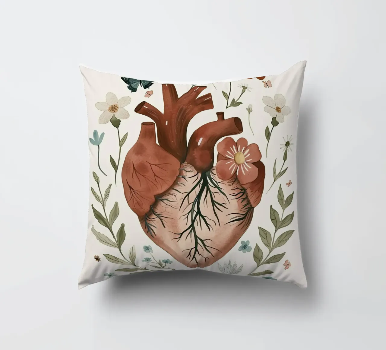 Cuore in fiore cuscino da DaarbyN