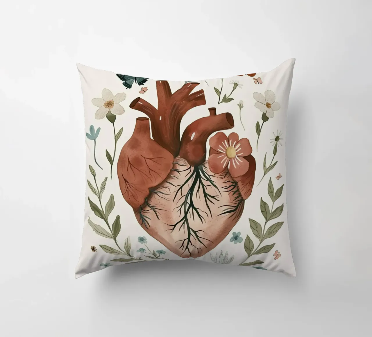 Cuore in fiore cuscino da DaarbyN