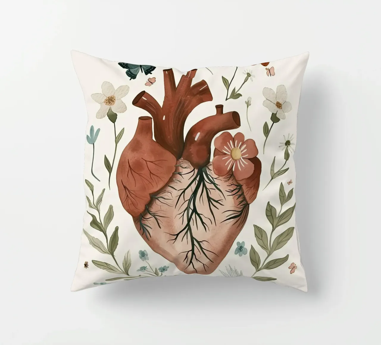 Cuore in fiore cuscino da DaarbyN