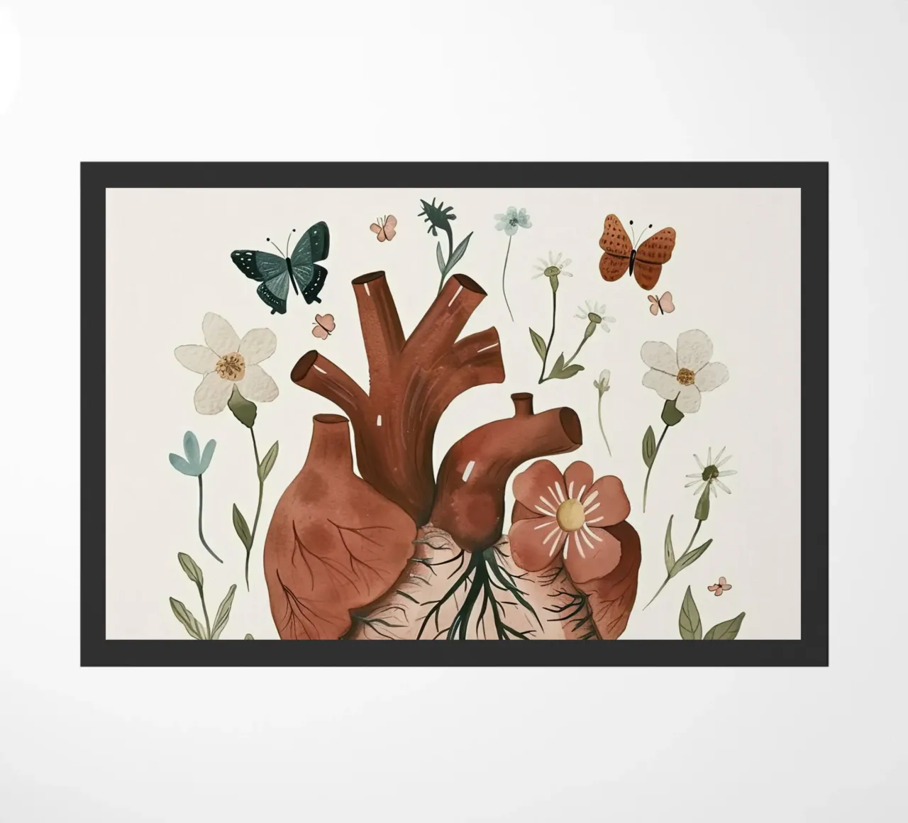 Cuore in fiore zerbino da DaarbyN