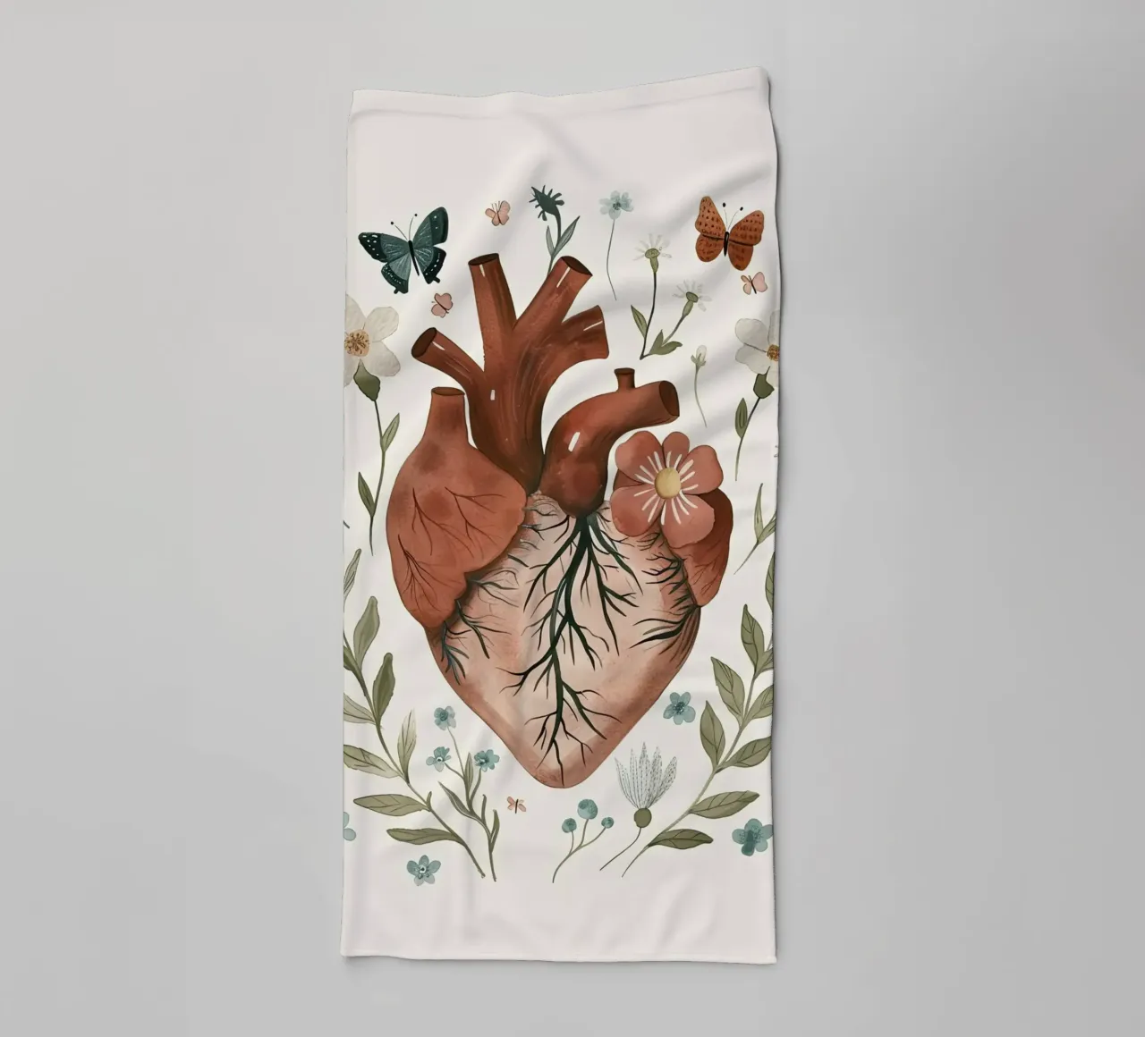 Cuore in fiore asciugamano da bagno da DaarbyN