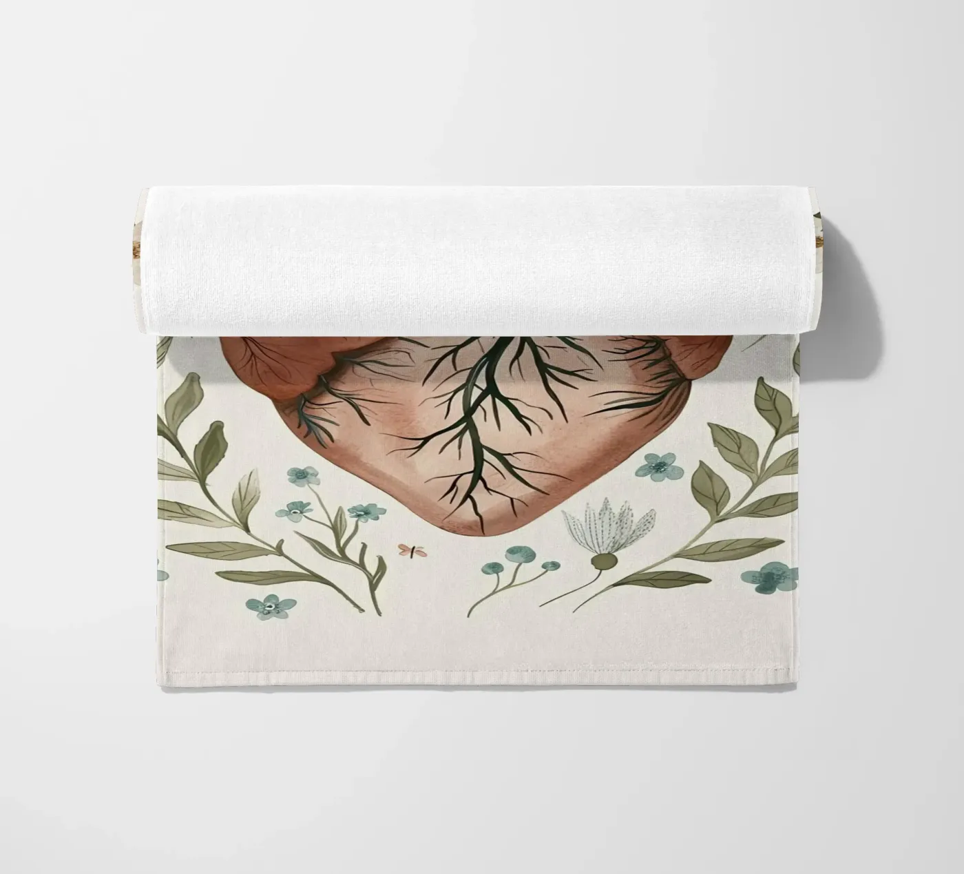 Cuore in fiore telo mare da DaarbyN